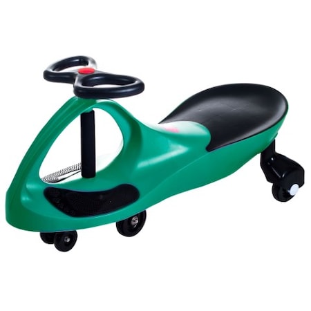 Toy Time Wiggle Car- Ride-On Toy for Kids Ages 3 and Up- Twist and Turn Scooter in Green 529171DZW